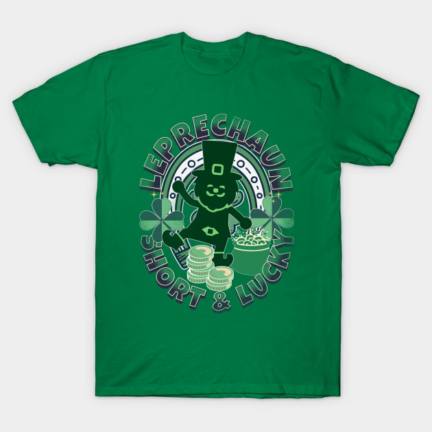 Funny Leprechauns - Short & Lucky - St. Patricks Parades T-Shirt by alcoshirts